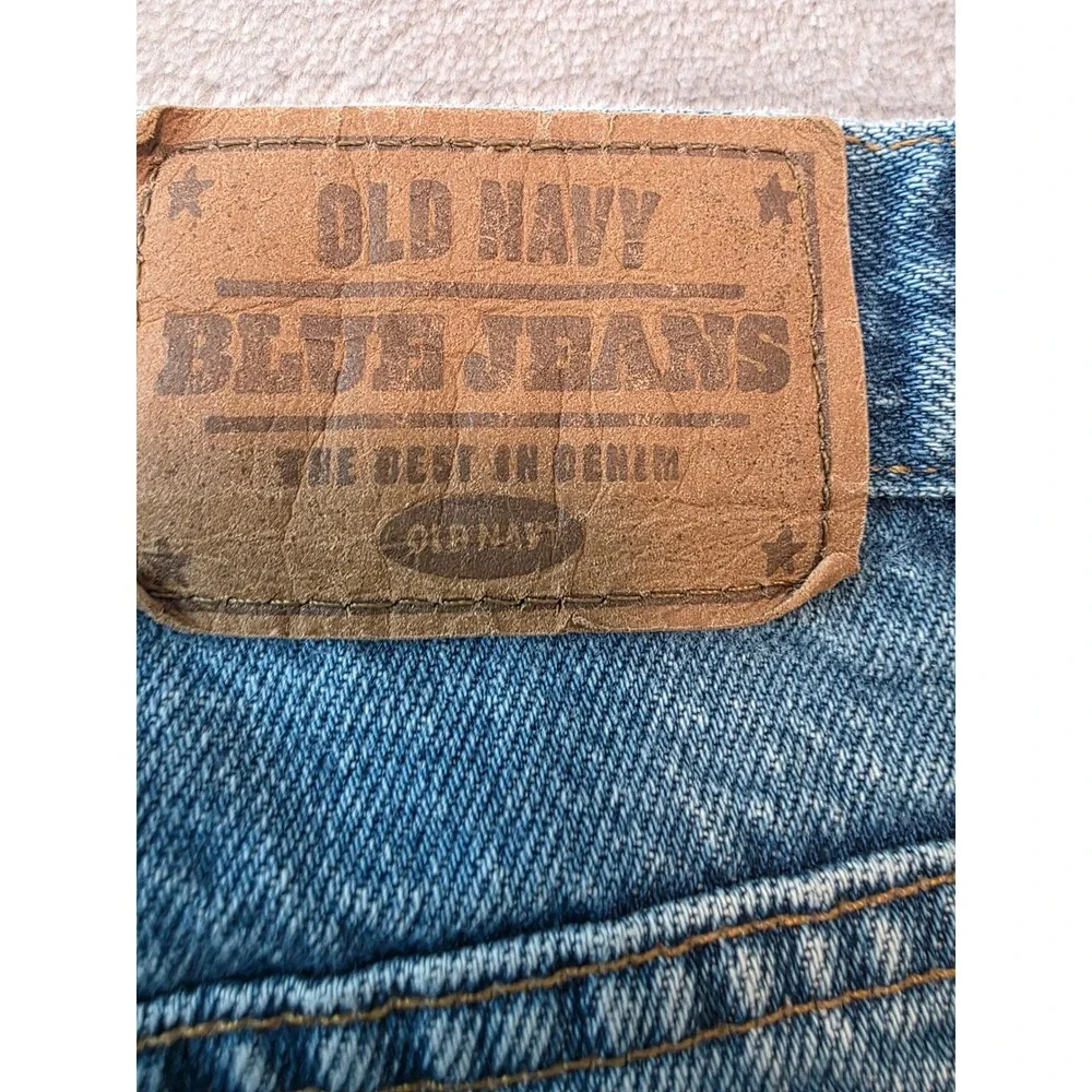 Old Navy Jeans Mens 36x30 Blue Regular Fit Straight Leg Denim 100% Cotton